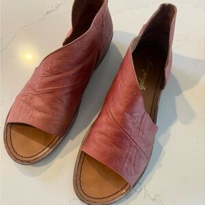 Free People Mont Blanc Leather Gladiator Sandals Boho Strappy Size 40